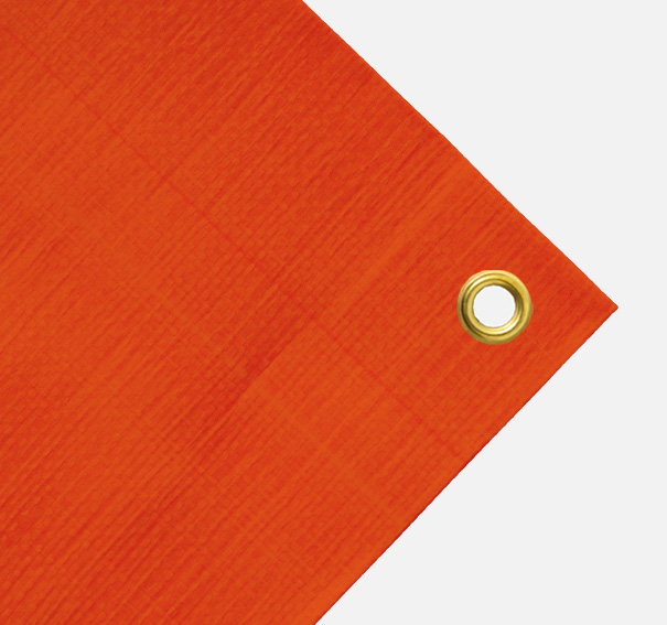 Gewebeplane, Abdeckplane ca. 200g/qm, Farbe: orange, Gre: 1,90 x 6,00 m (2. Wahl)
