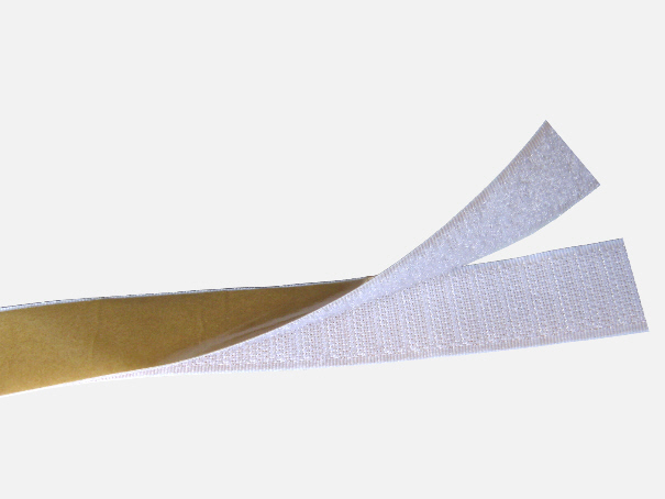 Klett, Klettverschluss, Klettband, von der Rolle Farbe: wei (1 Laufmeter)[06 1340 WE 01]
